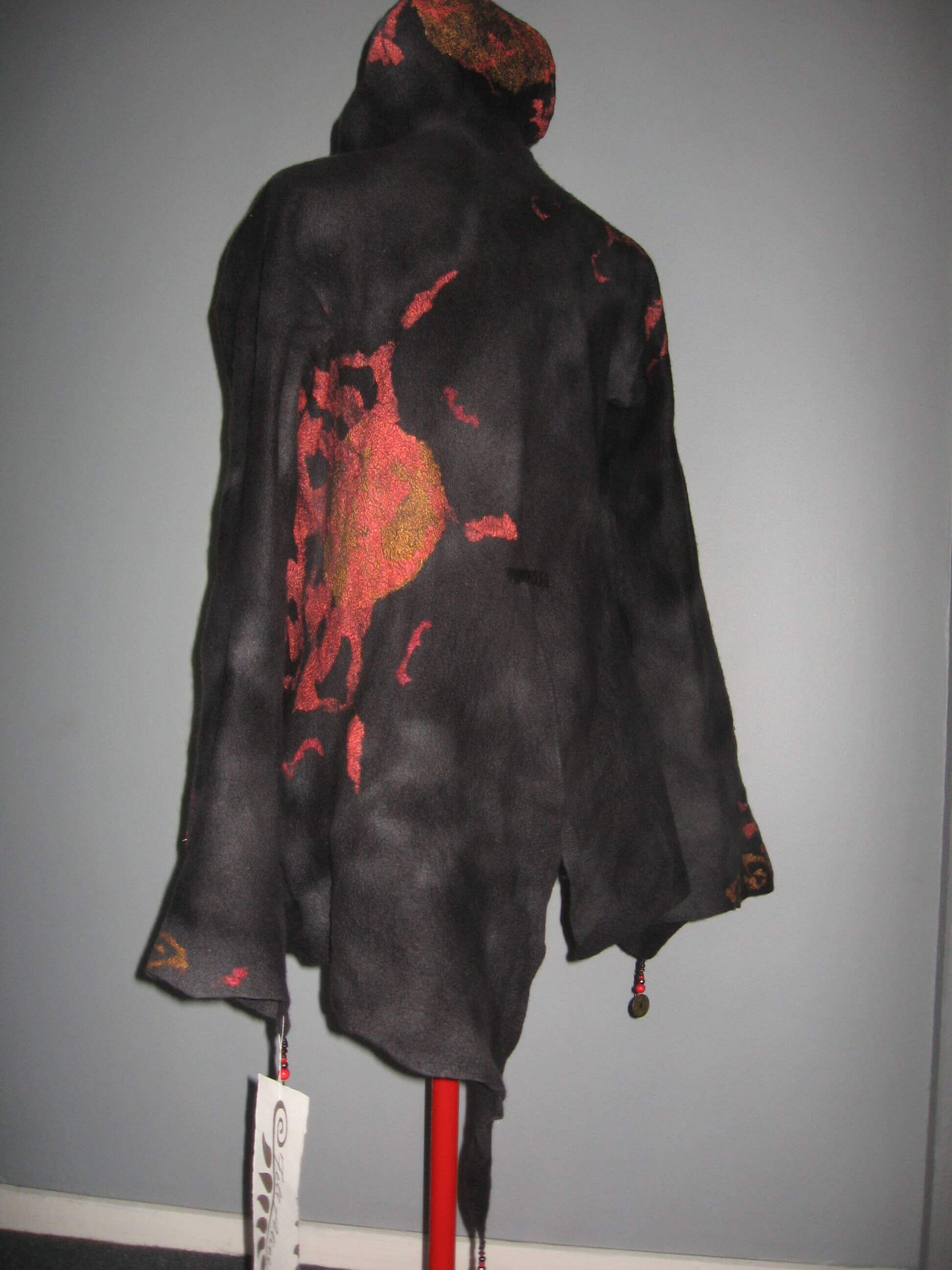 Felt Jacket, 18.9 micron Superfine merino with silk fibre sun.